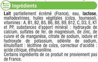 Croissance 10 Mois  3 Ans Ingredients