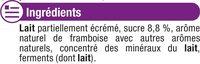 Yaourt  Boire Sucr Parfum Framboise Ingredients