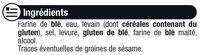 Petits Pains Prcuits Ingredients