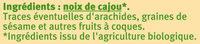 Noix De Cajou Grilles Ingredients