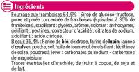 Fines Gaufrettes Framboise Ingredients