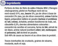 Colin D'Alaksa Sauce Beurre Citron Ingredients