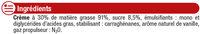 Crme Sucre Vanille UHT Sous Pression 27%MG Ingredients