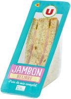 Sandwich Au Pain De Mie Complet Garni De Jambon Cuit Choix Beurre Report Card