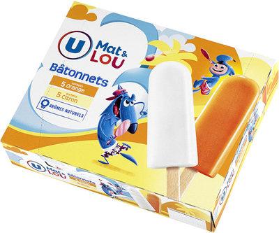 Btonnets Glace  L'eau Orange & Citron,