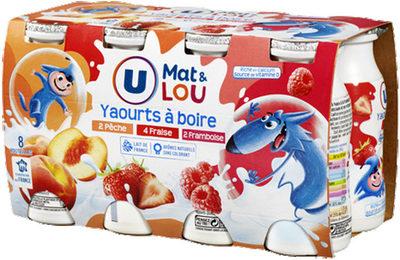 Yaourt  Boire Sucr Pulpe Fruits Fraise-pche-framboise