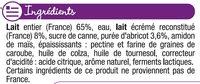 P'tit Lact Saveur Abricot Ds 6 Mois, Ingredients