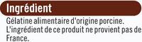 Glatine Alimentaire Ingredients