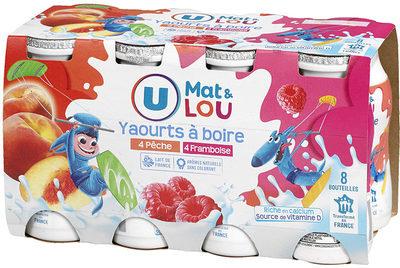 Yaourt Sucr  Boire Aux Fruits Et Armatis Pche Framboise