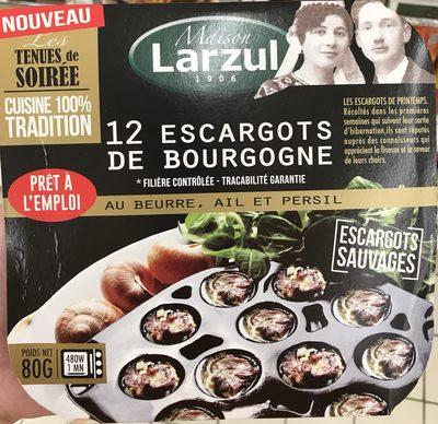 12 Escargots De Bourgogne Au Beurre, Ail Et Persil