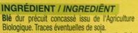 Boulgour Ingredients