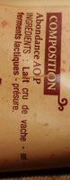 Abondance Au Lait Cru AOC Ingredients