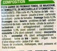 4 Fromages Ingredients