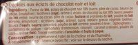 Cookies Double Chocolat Lait/Noir Ingredients