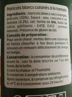 Haricots Blancs  La Tomate Ingredients