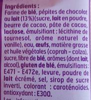 Briochettes Rondes Aux Ppites De Chocolat Au Lait Ingredients