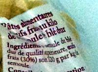 Penne Ptes D'Alsace (7 Ufs Frais Au Kilo) Ingredients