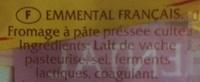 Emmental Franais Ingredients