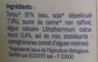 Boisson Au Soja Calcium Bio Ingredients