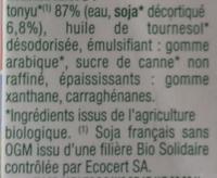 Soya Cuisine Ingredients