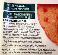 2 Galettes Brebis - Figues Ingredients