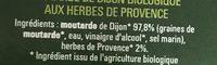 Moutarde Herbes De Provence Ingredients