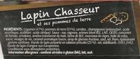 Lapin Chasseur & Ses Pommes De Terre Ingredients