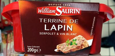 Terrine De Lapin (Serpolet & Vin Blanc)