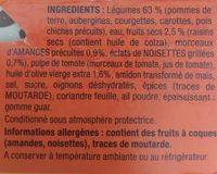 Garbit Tajine Lgumes Fruits Secs La Barquette De 340 G Ingredients