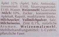 Escal Apfel Flammkuchen Ingredients