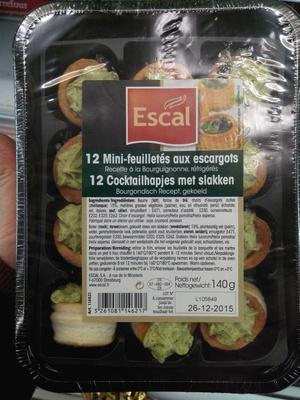 12 Mini-feuillets Aux Escargots