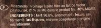 Mozzarella Rap Ingredients