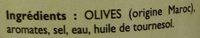 Olives Noires Aux Aromates De Provence Ingredients