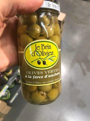 Brin Olivier Olive Vertes Farcies Anchois 200G