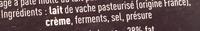 Le Dlice De Bourgogne (Brillat-Savarin Affin) (38% MG) Ingredients