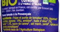 Bio Provenale Cuisine  L'huile D'olive  Ingredients