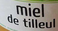 Miel Tilleul Ingredients