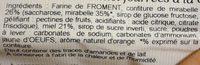 Nonnettes Fourres Mirabelle 200G Ingredients