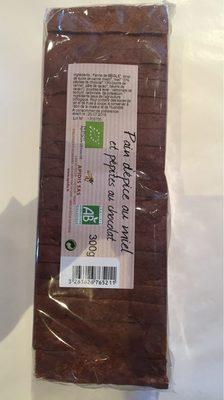 Pain Depice Au Miel Et Ppites De Chocolat