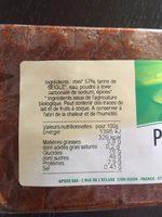 Pain D'pices Pur Miel Ingredients