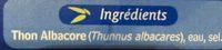 Thon Au Naturel Pech  La Ligne Ingredients