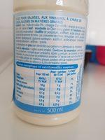 Sauce Crudits Allge Nature Ingredients