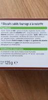Biscuit Fourrage  La Noisette Ingredients