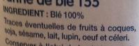 Farine De Bl T55 Ingredients