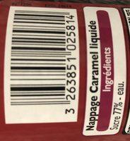 Nappage Caramel Ingredients