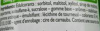 Chewing Gum Chlorophylle Ingredients