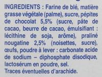 Cookies Nougatine Ingredients