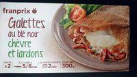 2 Galettes Au Bl Noir Garnies De Lardons Et De Chvre Report Card