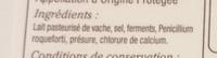 Bleu Des Causses (30% MG) Ingredients