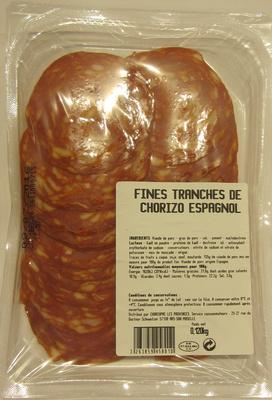 Fines Tranches De Chorizo Espagnol